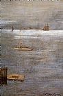 William Merritt Chase Wall Art - Sailboat at Anchor